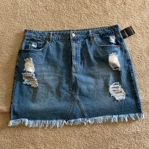 Plus Size denim mini skirt Forever 21